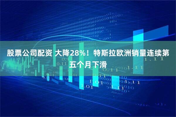 股票公司配资 大降28%！特斯拉欧洲销量连续第五个月下滑