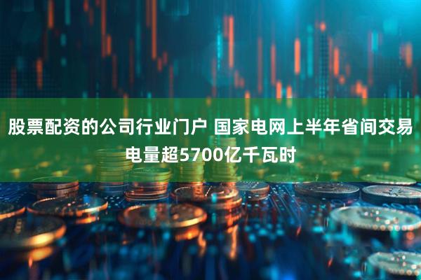 股票配资的公司行业门户 国家电网上半年省间交易电量超5700亿千瓦时
